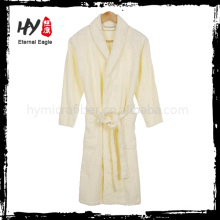 New style men white cotton bath robe made in China